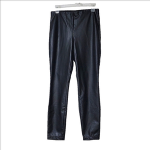 BANANA REPUBLIC vegan leather black legging pants Size Small